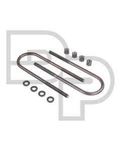 1980-1997 Ford F350 Chassis Cab with Dual Rear Wheels (2.25" Springs) Pre-Bent Rear U-Bolt Kit  | 361-385K