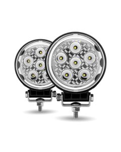 TLED-U102 | 2 x 4.5" Round 'Radiant Series' Combination Spot & Flood LED Work Lamps with 180?â?Æ?»?â?ÇÜ?â?ÇÜ? Side Light Output
