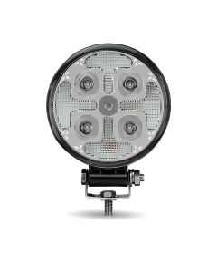 TLED-U114 | 4.5" Round 'Strobe Series' Spot LED Work Lamp with Amber Strobe