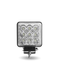 TLED-U120 | 4.25" Square 'Radiant Series' Combination Spot & Flood LED Work Lamp with 360 Degree Side Light Output