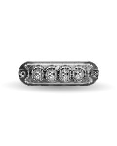 TLED-W14A26 | Class 1 Directional 4 LED Slim Surface Mount Amber Strobe Light with 36 Flash Patterns