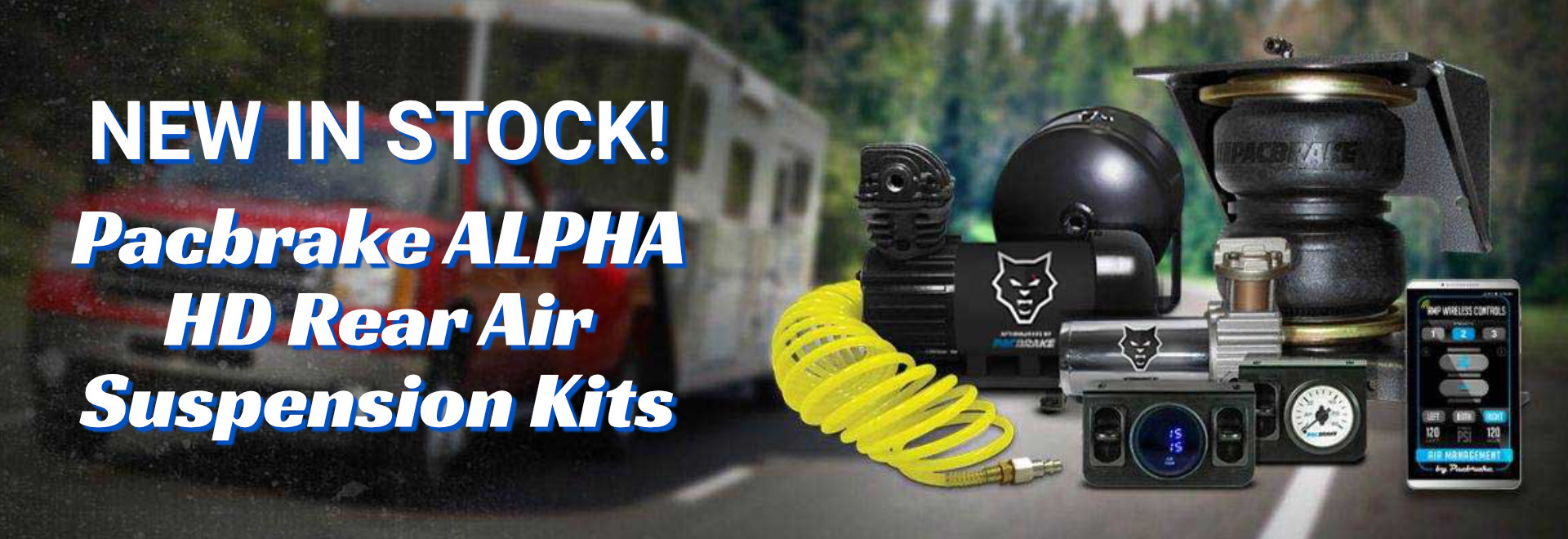 New in stock! Pacbrake ALPHA HD Air Suspension Kits